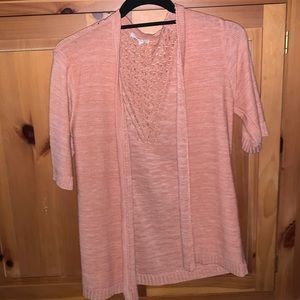 Light weight short sleeve sweater.